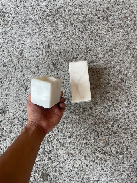 Danish Marble Candle Holders