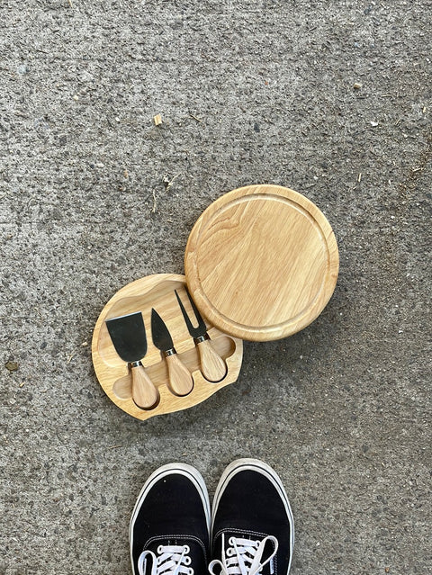 Cheese Board & Knives Set