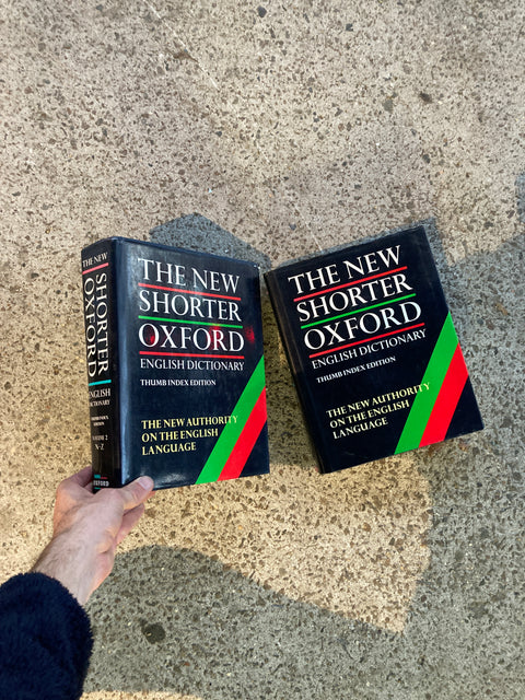 The New Shorter Oxford English Dictionary That Doesn’t Look That Short, 2 Volumes