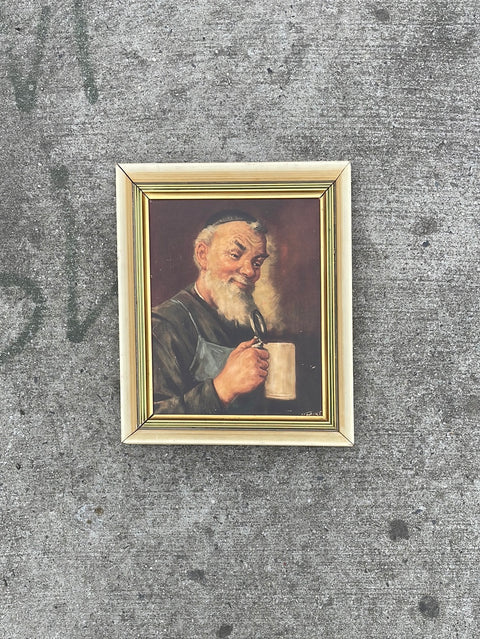 Man with Stein Print