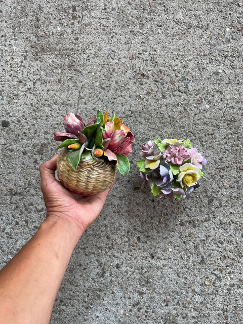 Decorative Ceramic Flower Set