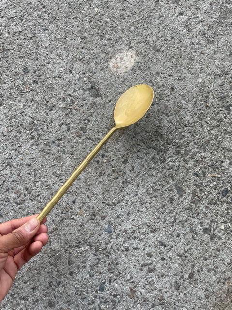 Brass-style Salad Spoon