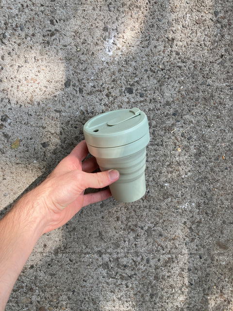 Stojo Collapsible Coffee Cup Light Green