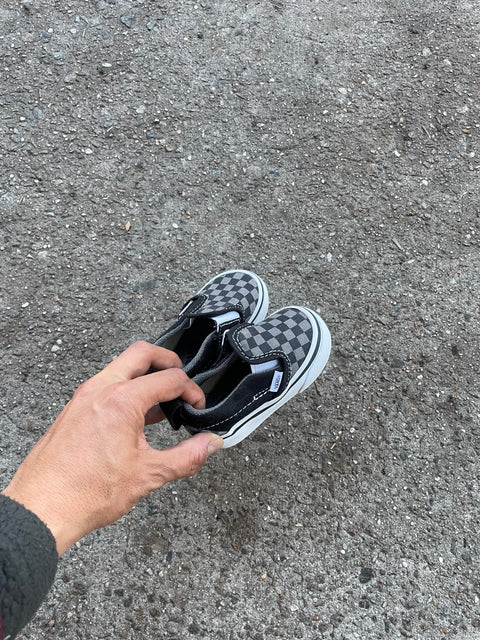 Vans Checkered Slides, Sz 3.5T EU 18.5