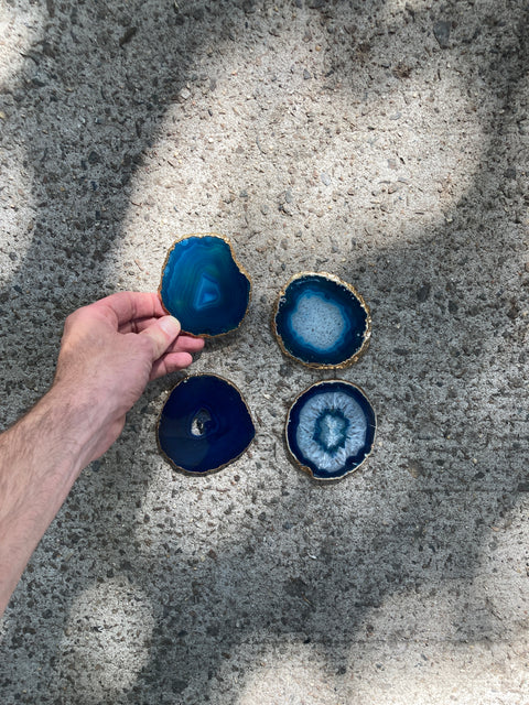 Blue Agate Slices