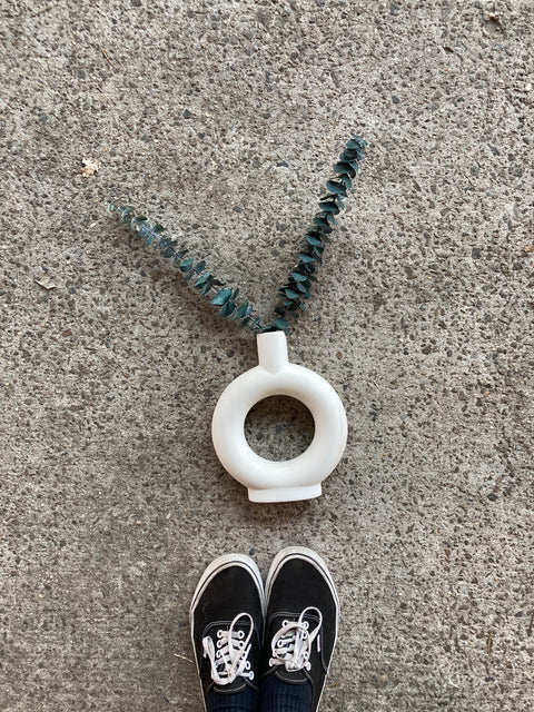 Beautiful Ceramic Donut Vase