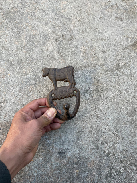 Vintage Cow Coat Hook