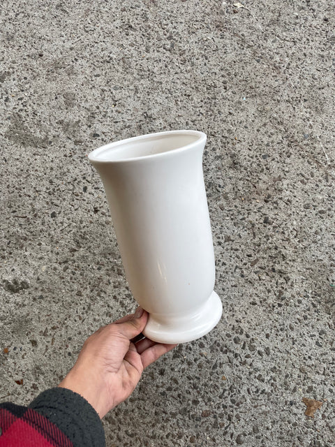 A Pretty Tall White Vase