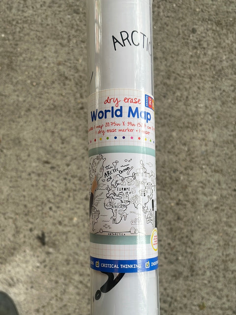 Dry Erase World Map