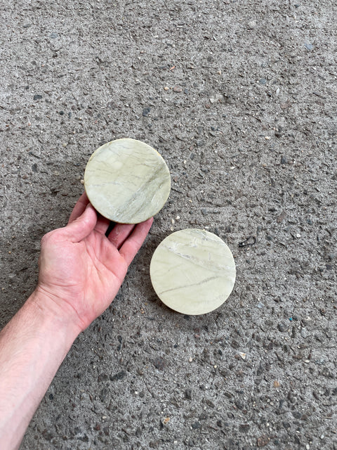 Two Marble Coasters