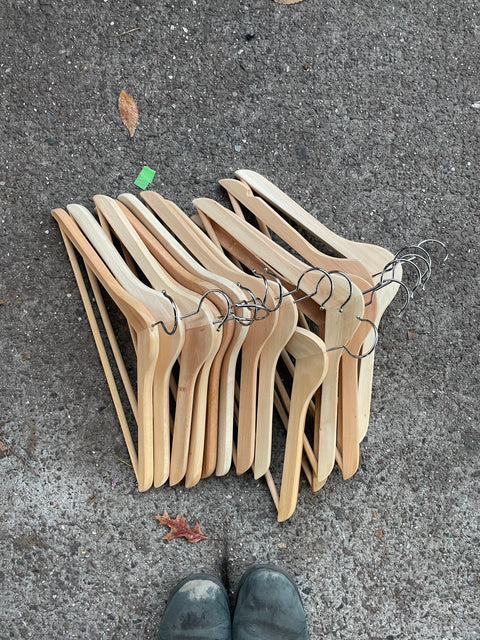 Bunch of Wood Hangers