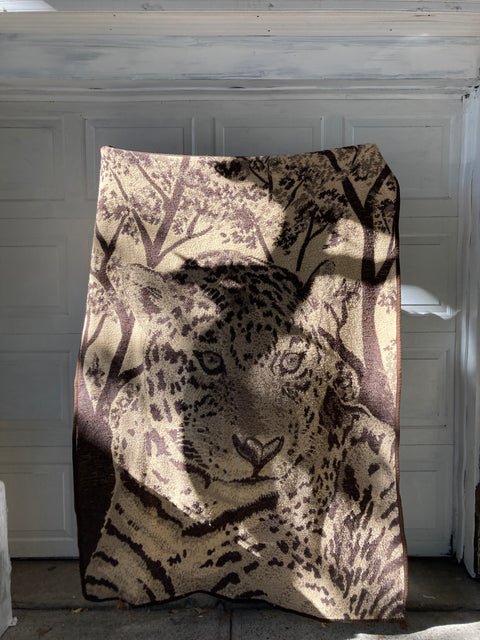 Cozy Leopard Blanket, 50x72”