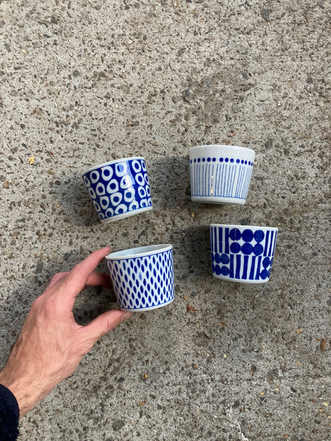 4 More Cute Japanese Tea Cups, Brand New