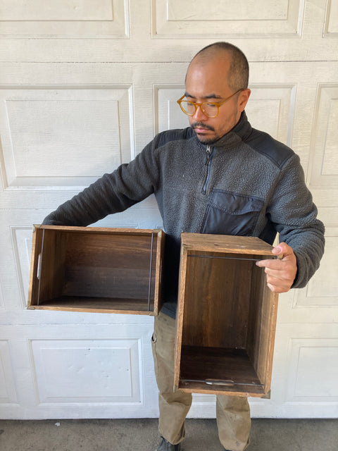 File Organizers Wood Boxes