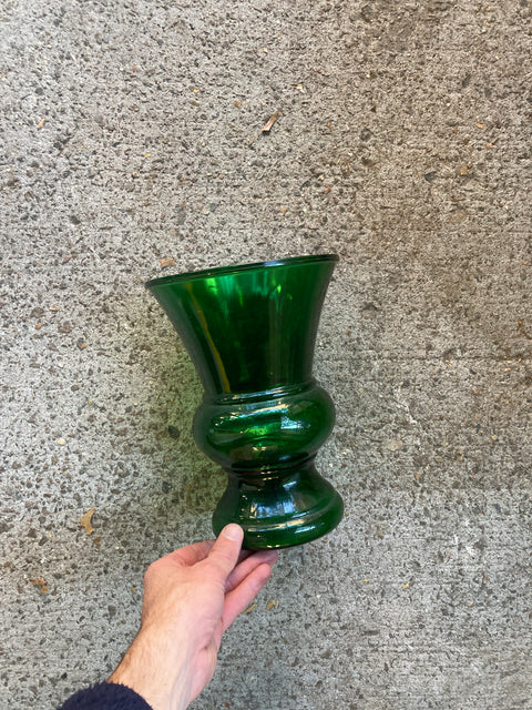 Big Green Vase, 7.5” Wide