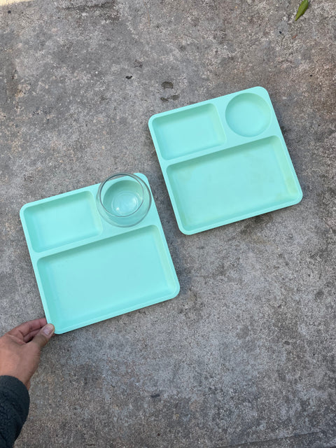 Coupla Sea Green Food Trays