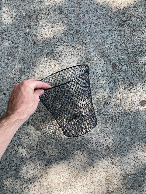 Mesh Metal Waste Basket