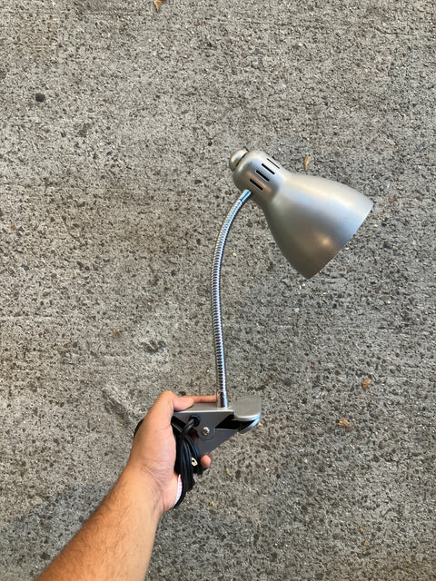 Silver Clamp Lamp