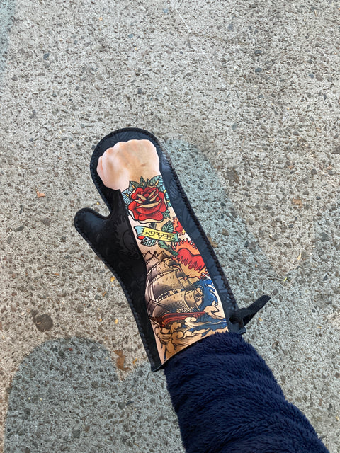 Kitchen Mitt To Pretend You Have A Badass Tattoo