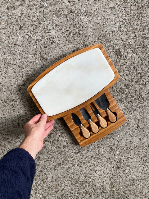 BSmith Marble Cheese Set