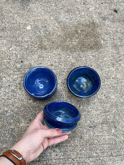 Sexy Cerulean Ceramic Trio