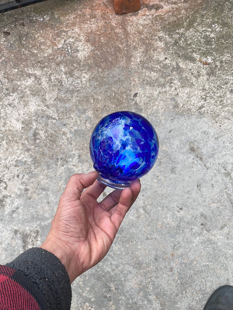 Blue Glass Table Ornament