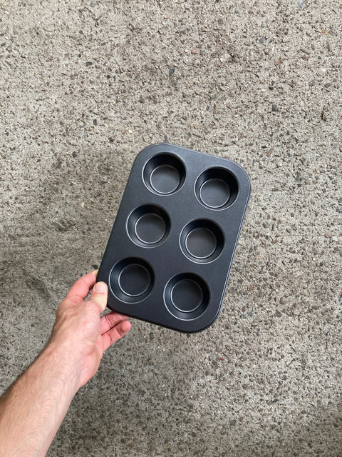 6 Cupcakes Baking Tray