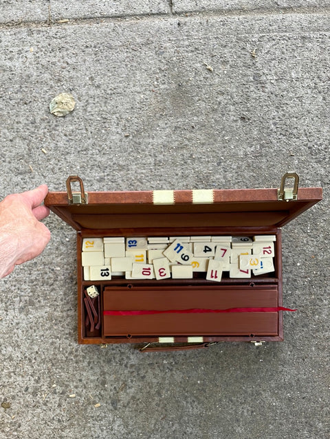 Rummikub Game & Leather Case