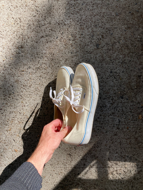 Off White Vans, Size US 9.5 M or 11 W or 42.5 EU