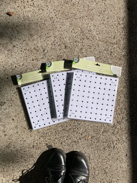 Three Square Pegboards