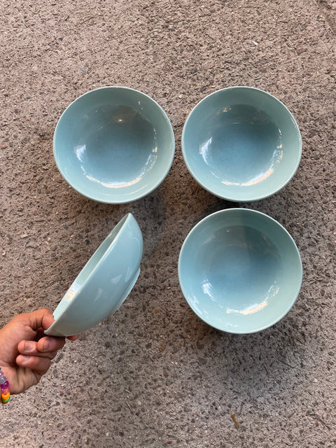 Fish Eddy Sea Green Bowls Set