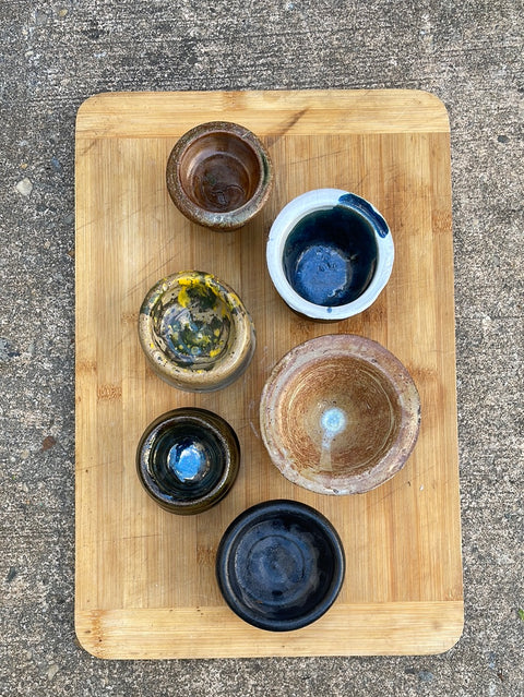 Set of Six Ceramic Micropots