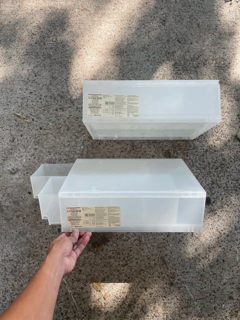 2 Muji Stackable Organizers