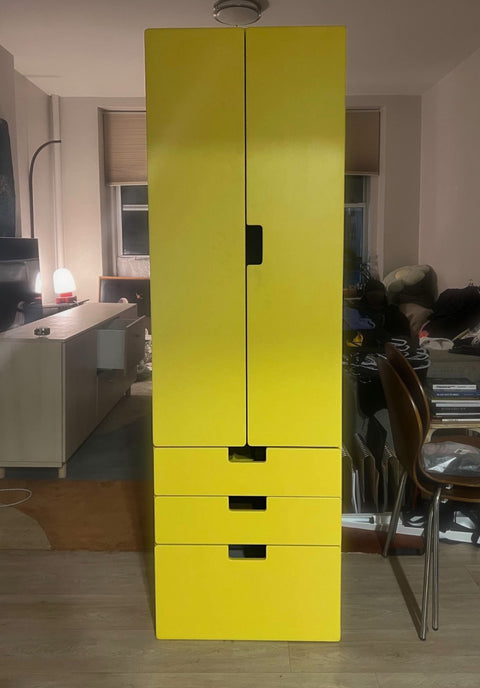 Like New Yellow IKEA Modular Wardrobe