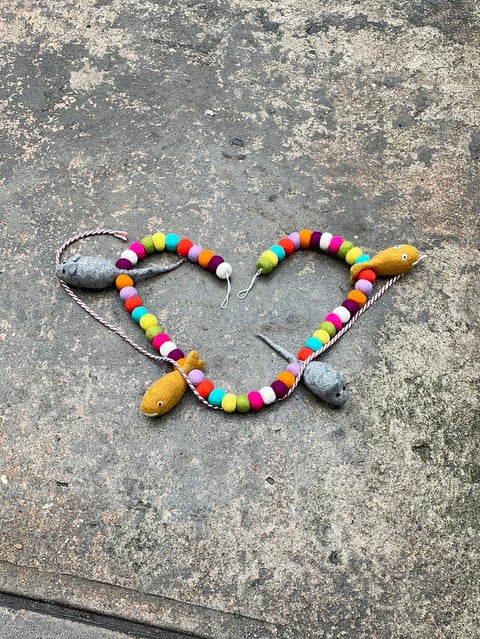 Felted Animal Garland