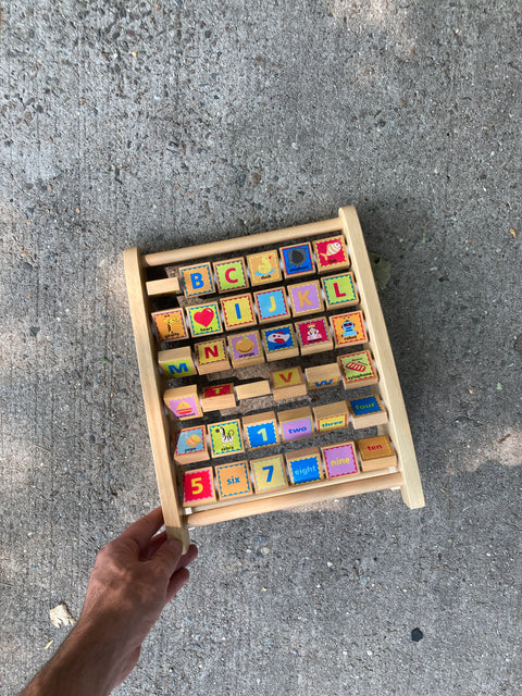 Wooden Alphabet & Numbers Learning Toy