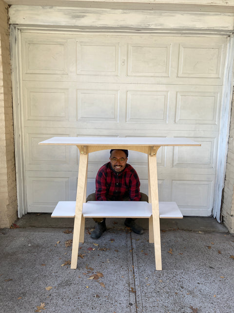 Beautiful Standing Desk From Leetes Island Woodworks, W50xD20xH40”