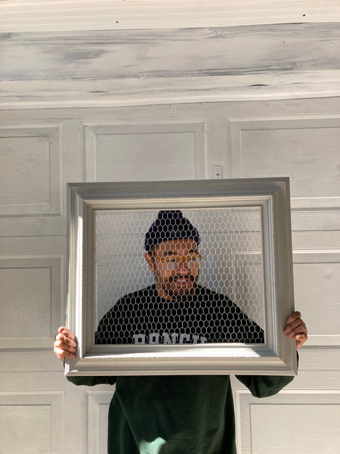 Nice Frame With A Mesh Backing, 23x27”