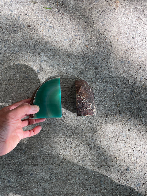 Agate Bookends