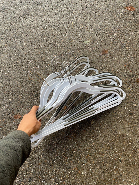 Bunch of Hangers with Rubber Grips