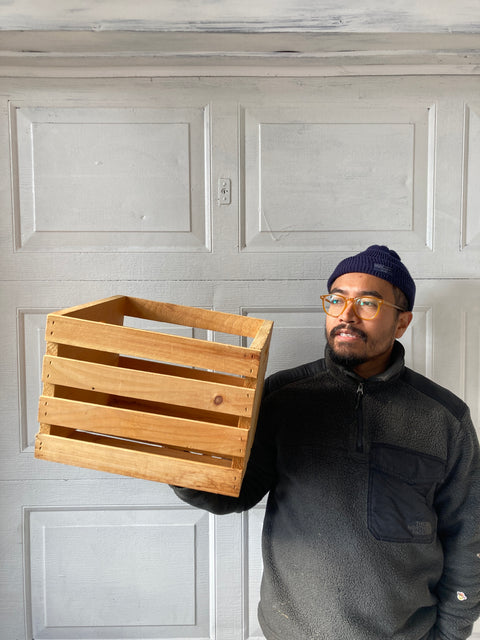 Wood Crate For Your Records