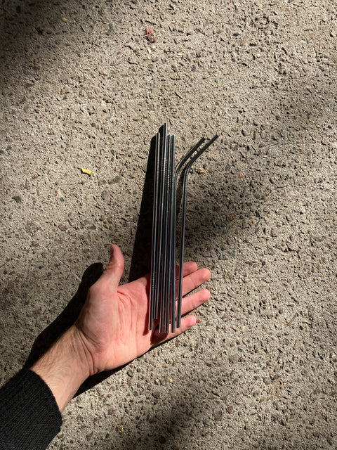 A Handful Of Metal Reusable Straws