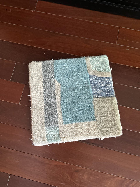 Tiny 13x13" West Elm Wool Rug