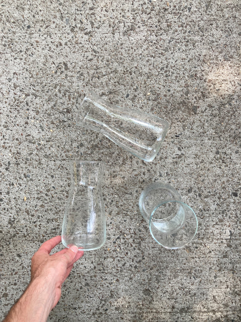 Trio Of Glass Vases