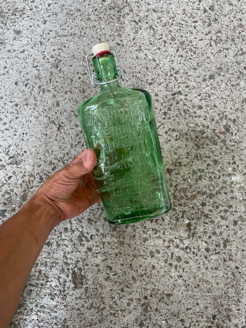 Sexy Green Glass Water Bottle