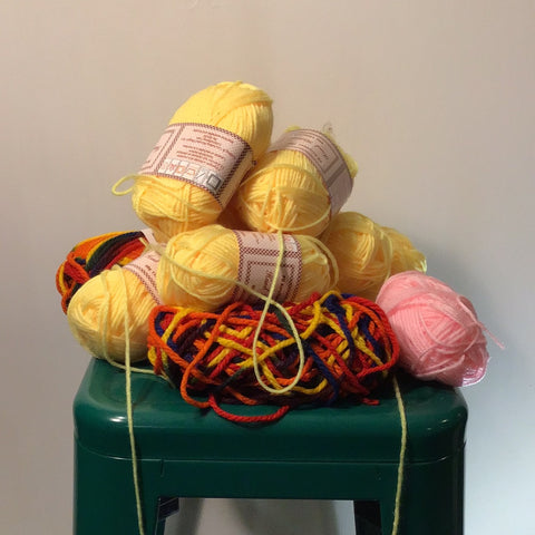Yarn, a pile of