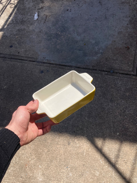 Tiny Yellow Baking Dish