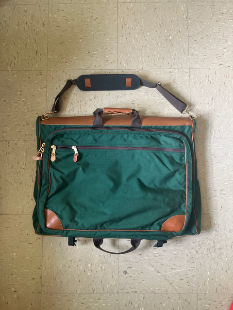 LL Bean Green Canvas Bag