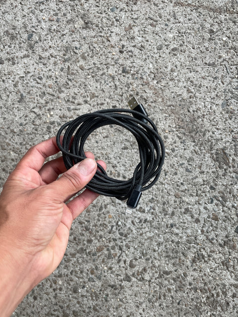 Black Cloth Lightning Cable