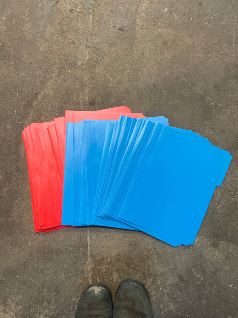 ‘Nuff Folders in Blue & Red